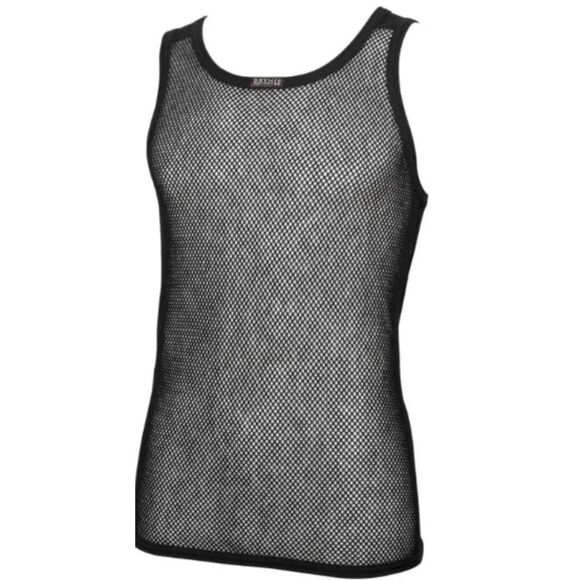 Brynje of Norway Unisex Wool Thermo A-Shirt Singlet Base Layer Black Size M - Picture 1 of 8